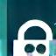 Icon representing a locked data file.