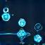 Icon representing a secure network node.